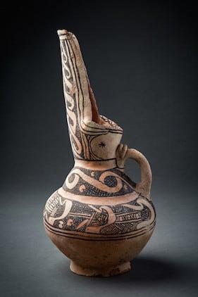 Terracotta Painted Ewer, 7th Century CE - 9th Century CE