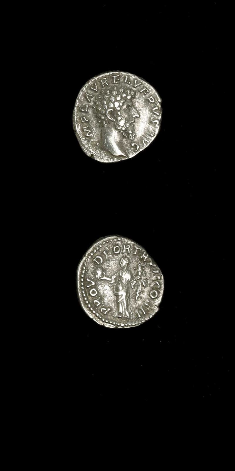 Silver Denarius of Emperor Lucius Verus, 161 CE - 169 CE