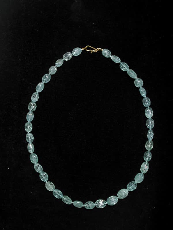 Aquamarine Beaded Necklace