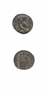 Bronze Coin of Emperor Constantine I the Great, 307 CE - 337 CE