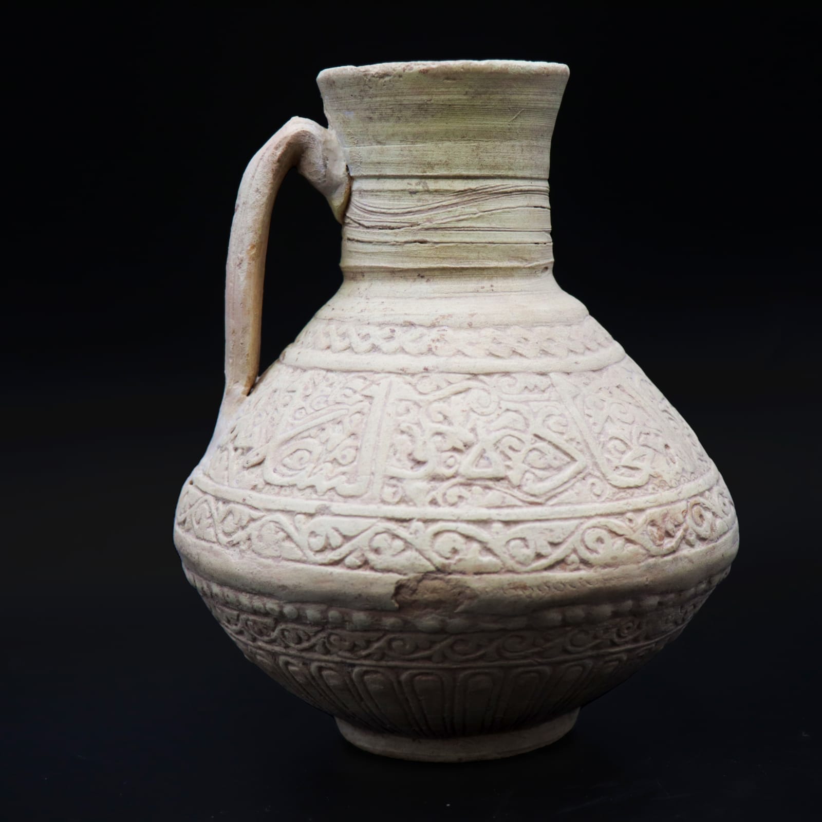 Umayyad or Abbasid Unglazed Strainer Jug, Seventh to Ninth Century AD