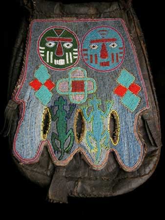 Yoruba Beaded Leather Diviner's Bag, 20th Century CE