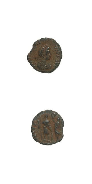Bronze Coin of Emperor Arcadius, 383 CE - 408 CE