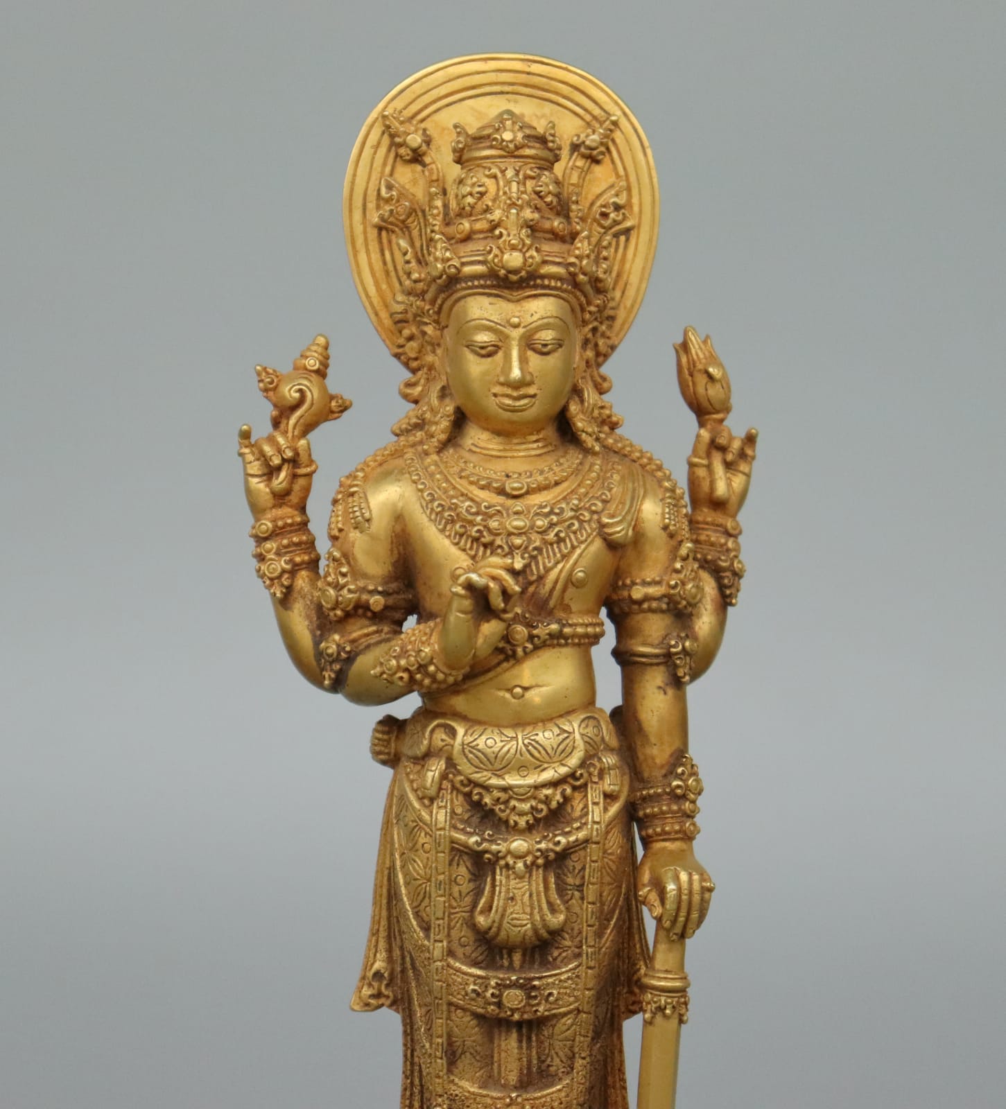 Balinese Gold Figure of Vishnu, 900 CE - 1300 CE