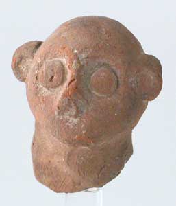 Iron Age Votive Sculpture of a Head, 900 BCE - 700 CE