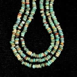 Egyptian New Kingdom Faience Bead Necklace, 1600 BCE - 1100 BCE