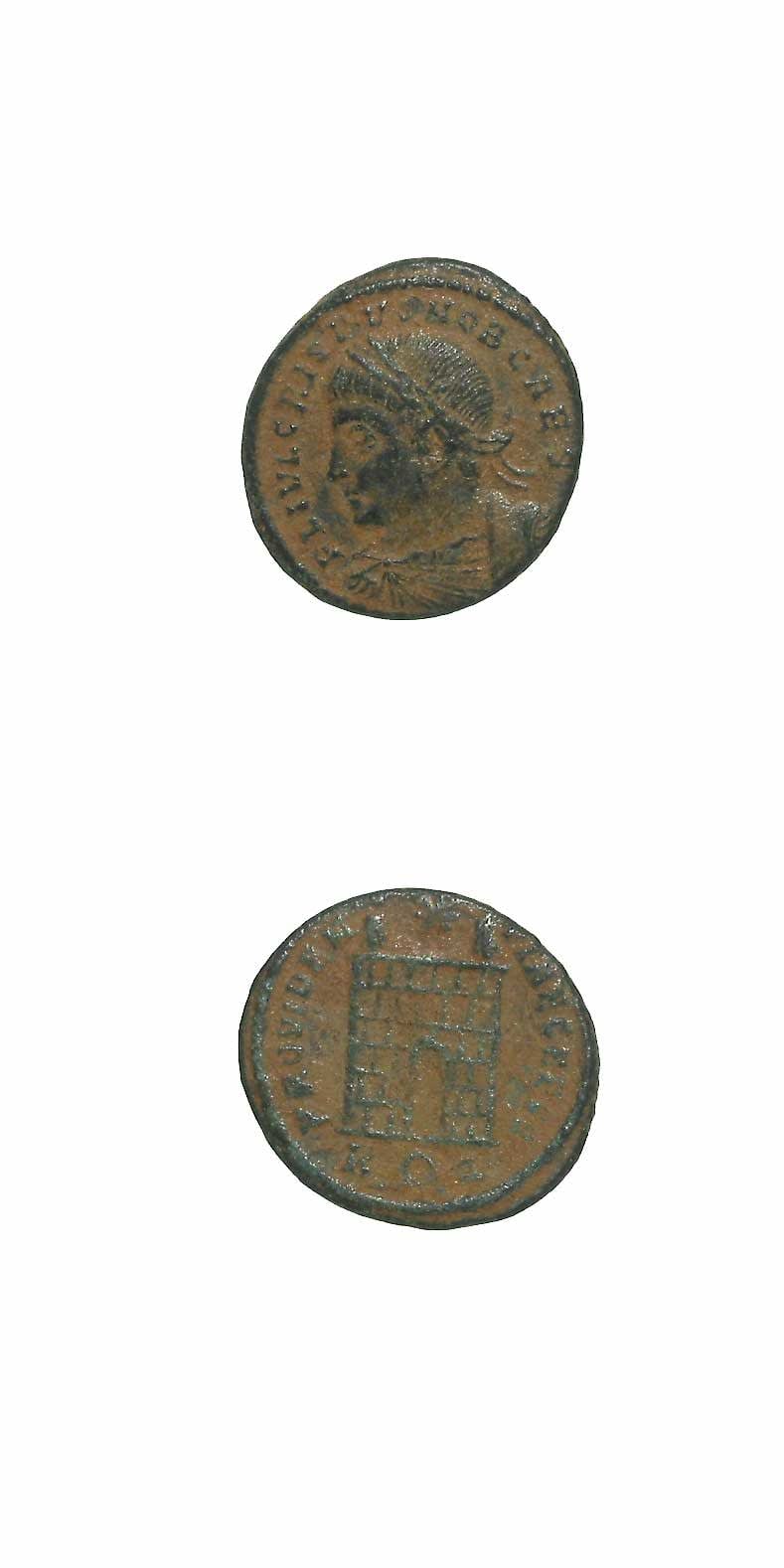 Bronze Follis of Crispus Struck While Caesar, 316 CE - 326 CE