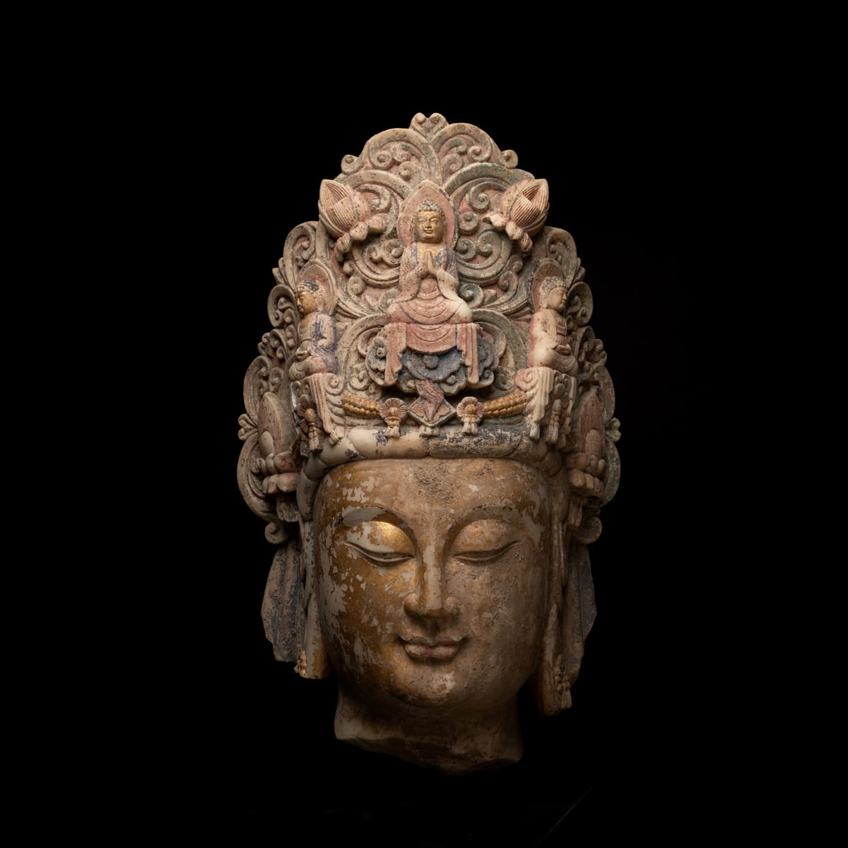 Sui Marble Head of a Bodhisattva, 581 CE - 618 CE
