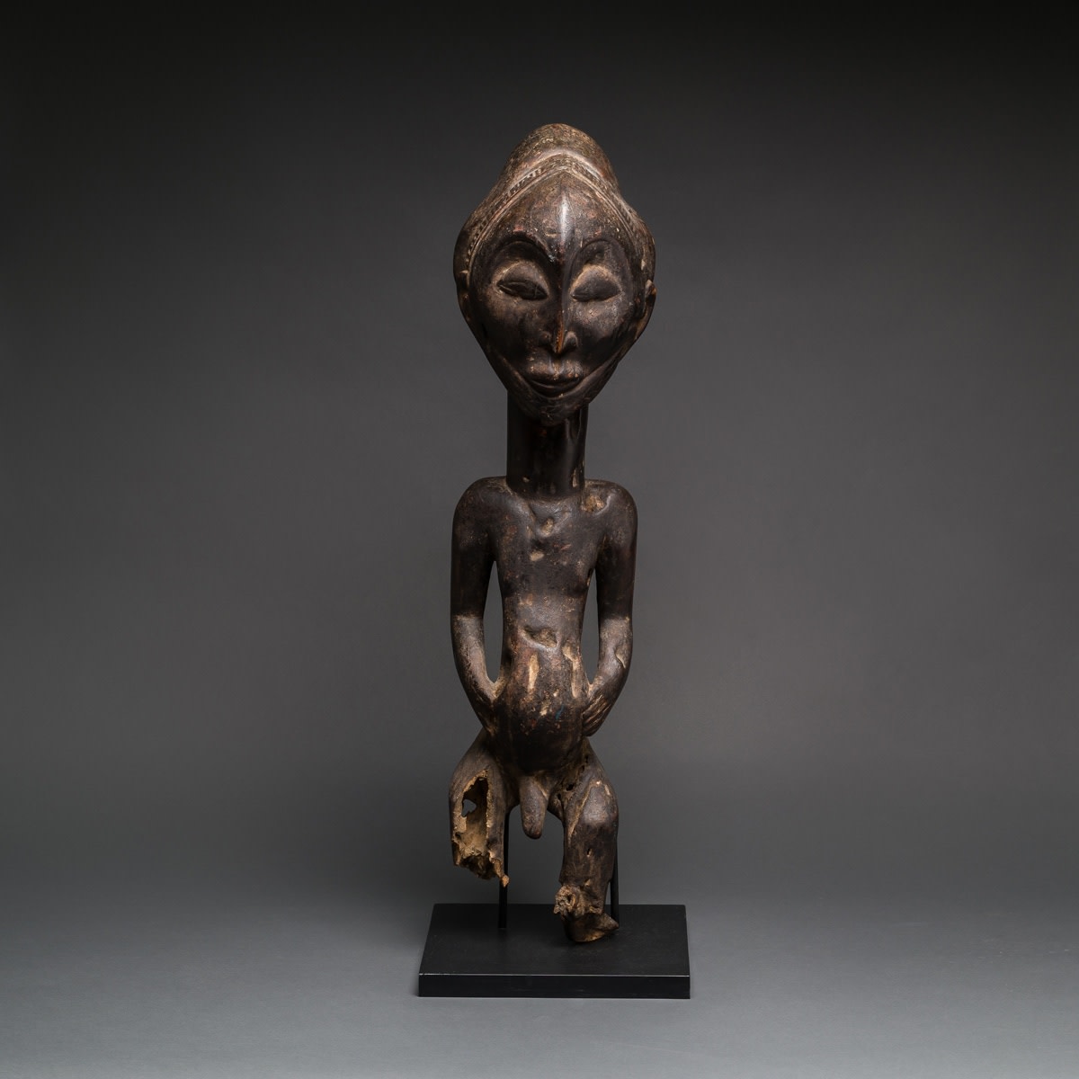 Hemba Wooden Ancestor Figure, 20th Century CE