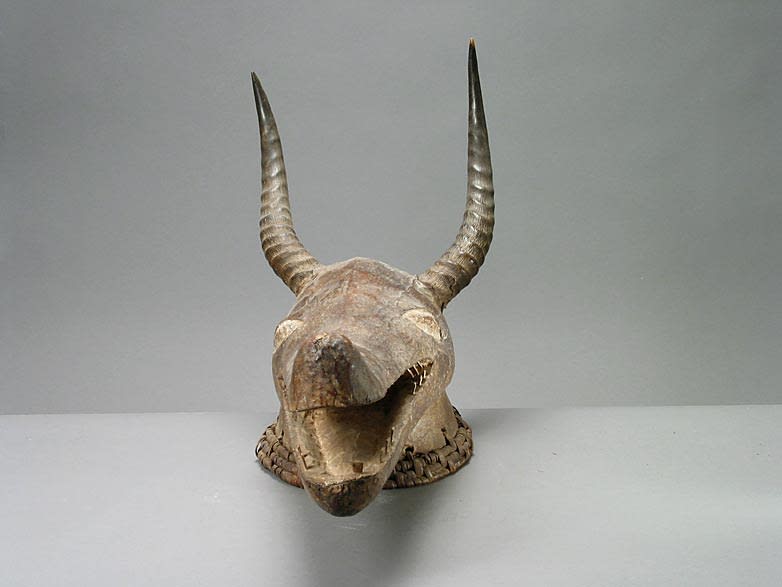 Ekoi Zoomorphic Crest Mask, 20th Century CE