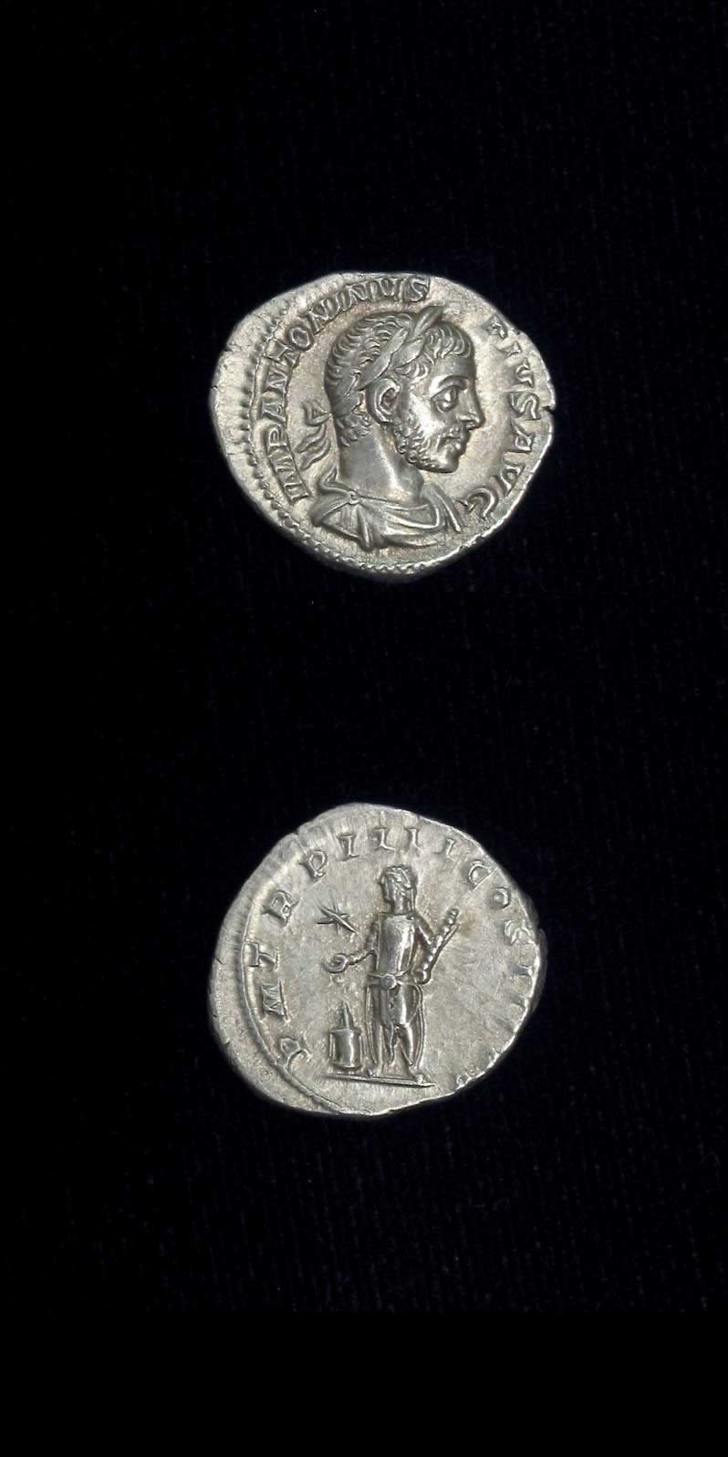Silver Denarius of Emperor Elagabalus, 220 CE - 222 CE