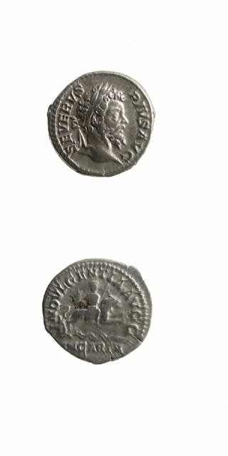 Silver Denarius of Emperor Septimius Severus, 203 CE
