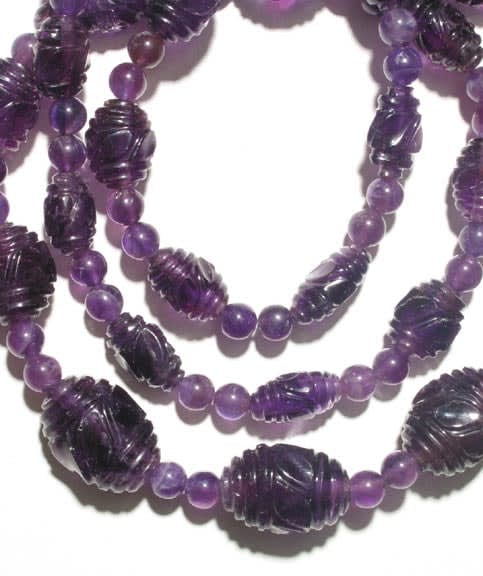 Amethyst Bead Necklace