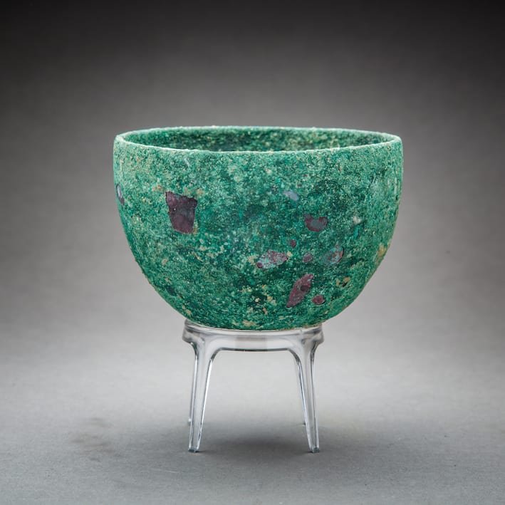 Bronze Spherical Bowl, 100 CE - 300 CE