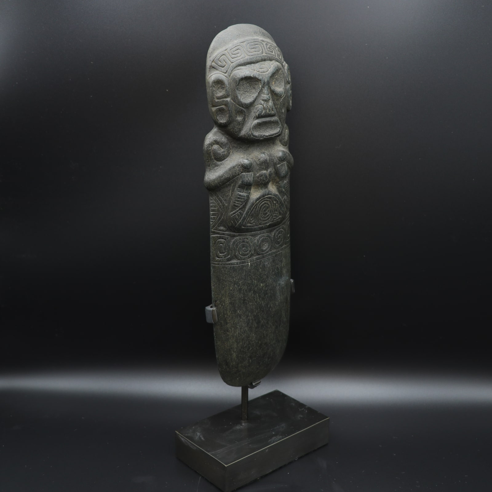 Taino Ceremonial Celt Depicting a Zemi , 1100 CE - 1500 CE