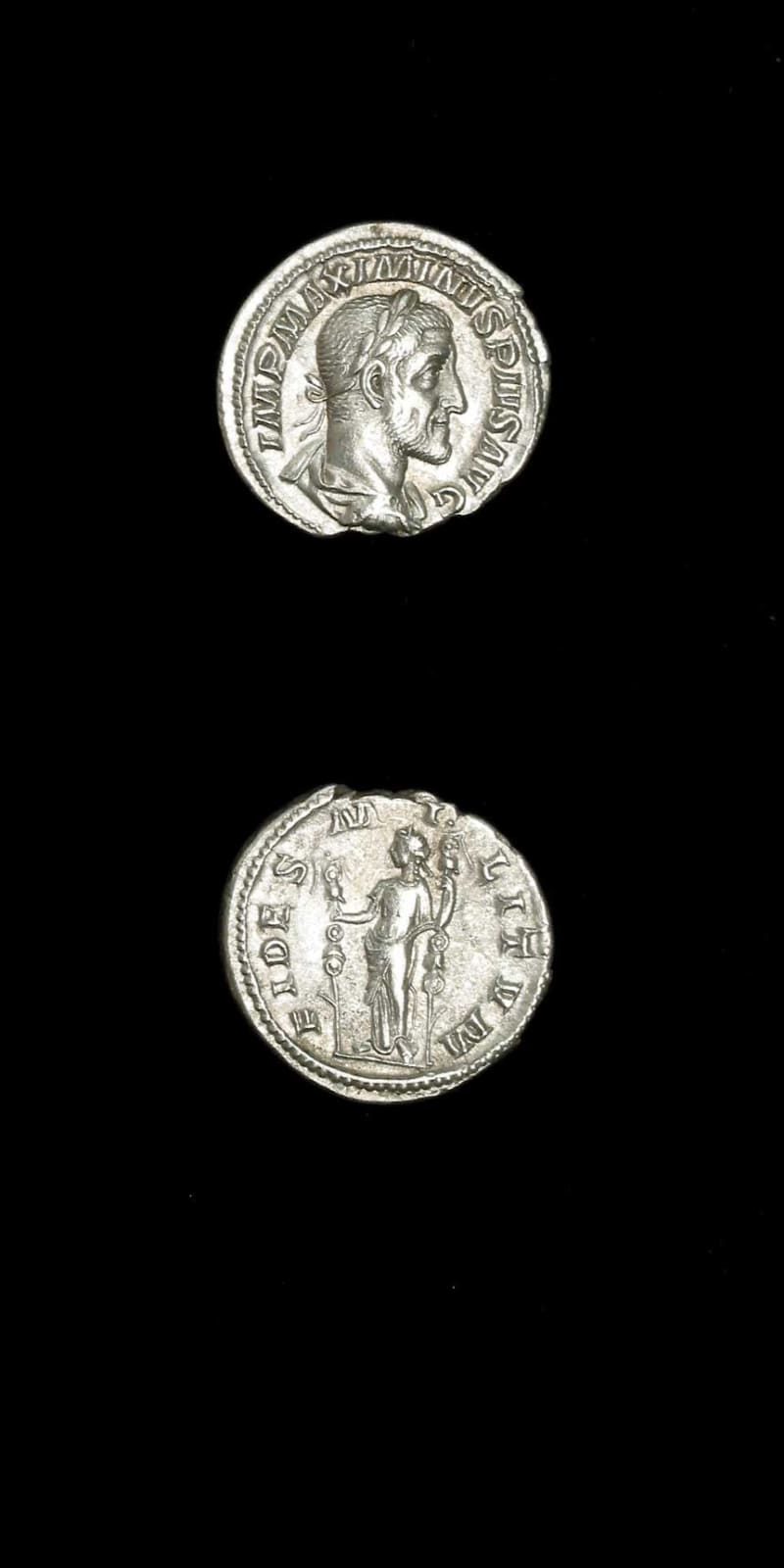 Silver Denarius of Emperor Maximinus I, 235 CE - 238 CE