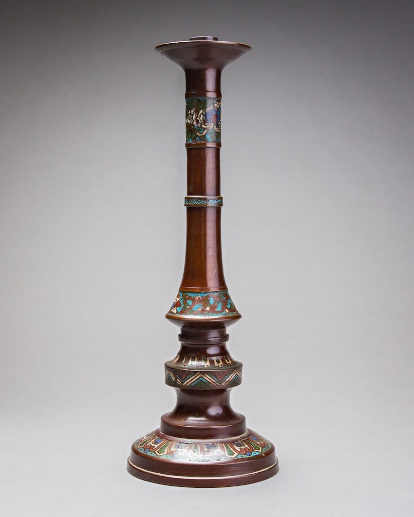 Pair of bronze candle sticks (1)