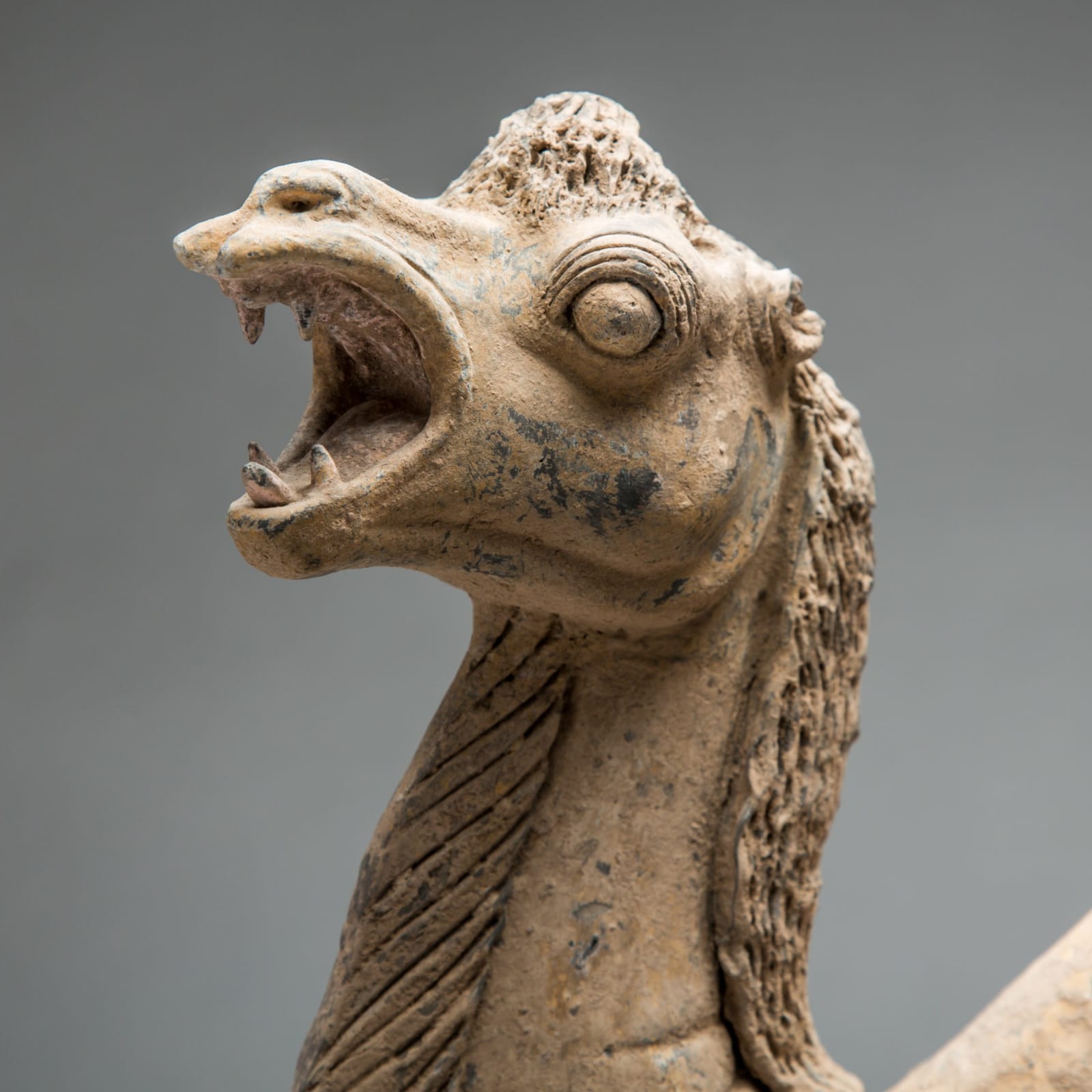 Tang Terracotta Camel and Removable Rider, 7th Century CE - 8th Century CE