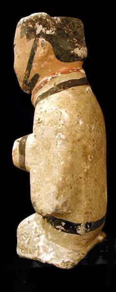 Pair of Western Han Painted Terracotta Officials, 206 BCE - 9 CE