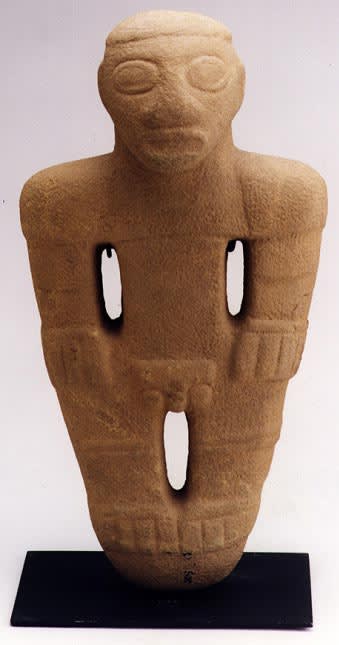 Peg-Base Stone Figure, 1000 CE - 1500 CE
