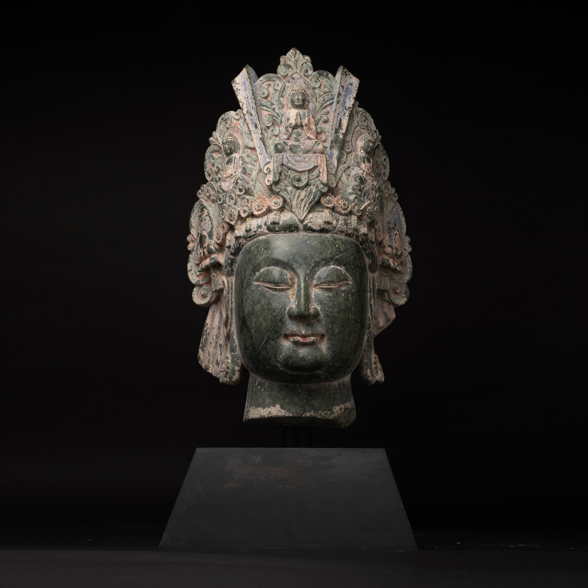 全国送料無料の通販 Marble Serpentine Sui Head CE 618 - CE 581 Bodhisattva, a of コレクション