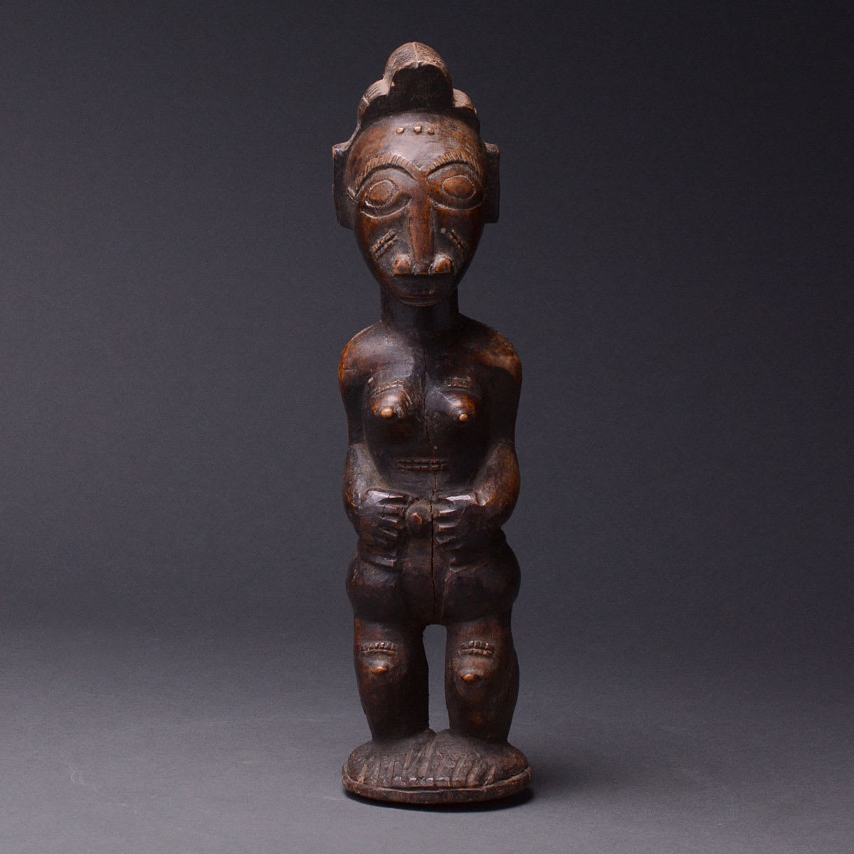 Lagoons Region Sculpture of a Standing Woman, 20th Century CE