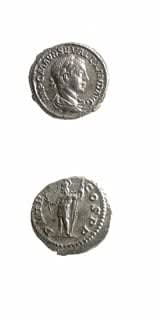 Silver Denarius of Emperor Severus Alexander, 222 CE - 235 CE