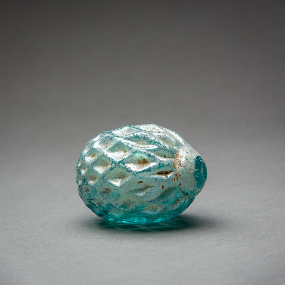 Roman Blue Glass Sealed Vessel, 100 CE - 400 CE