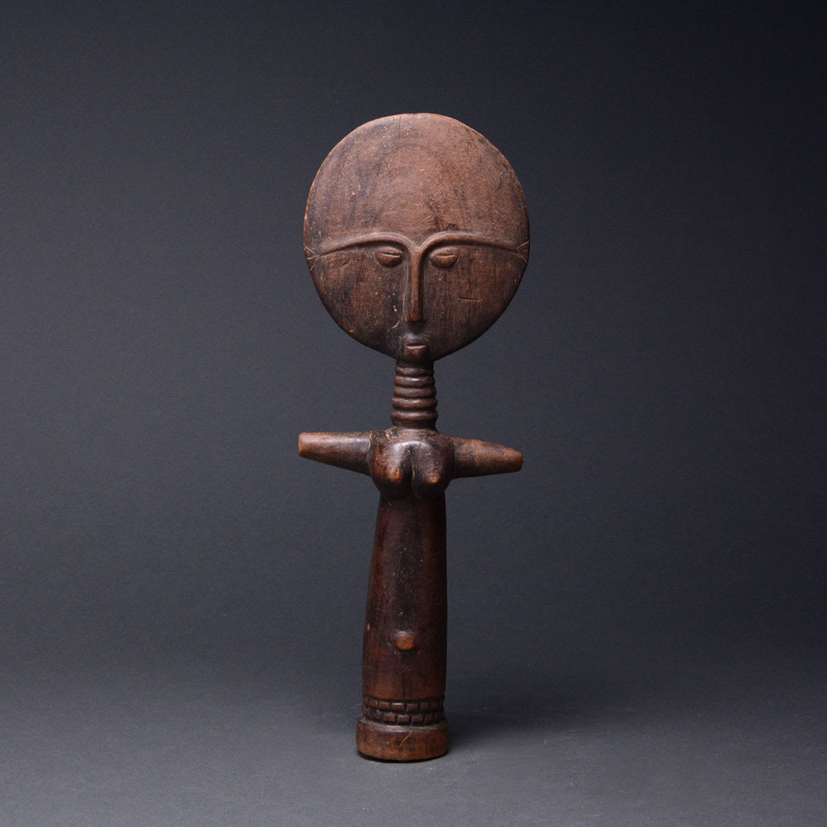 Asante Wooden Akua'ba Doll, 20th Century CE