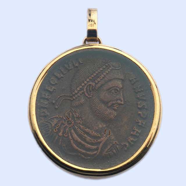 Bronze Coin of Roman Emperor, 360 CE - 363 CE