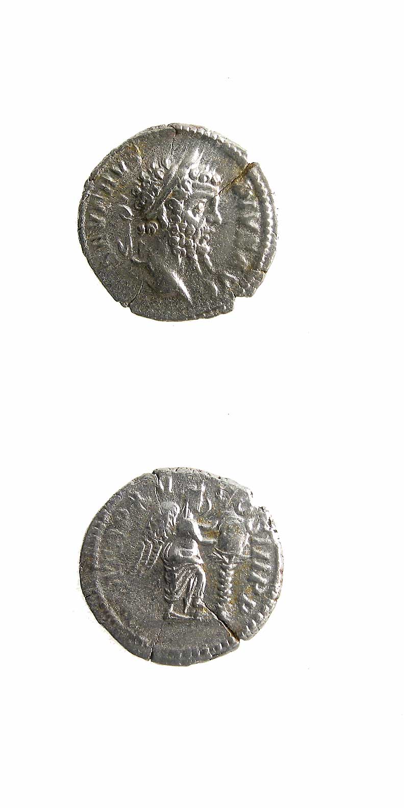 Silver Denarius of Emperor Septimius Severus, 201 CE - 211 CE