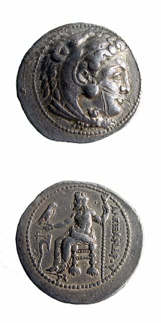 Macedonian Silver Tetradrachm of Alexander the Great, 327 BCE - 323 CE