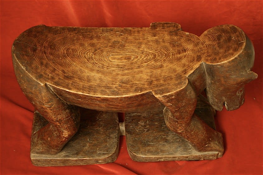 Kuba Zoomorphic Stool, 20th Century CE