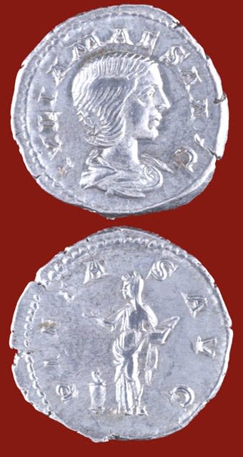 Silver Denarius of Julia Maesa, 218 CE - 225 CE