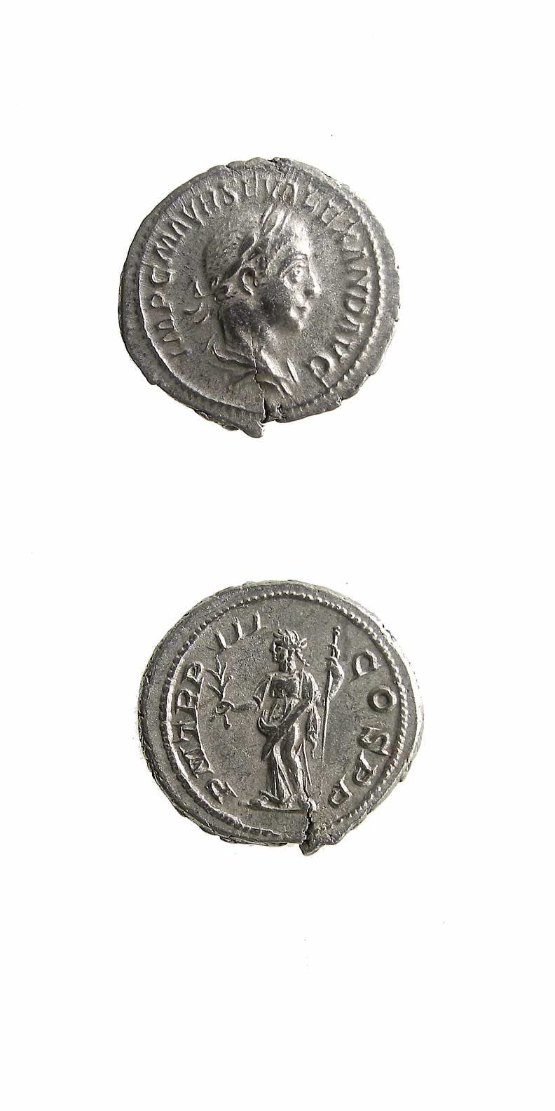 Silver Denarius of Emperor Severus Alexander, 222 CE - 228 CE