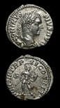 Silver Denarius of Emperor Caracalla, 200 CE - 210 CE