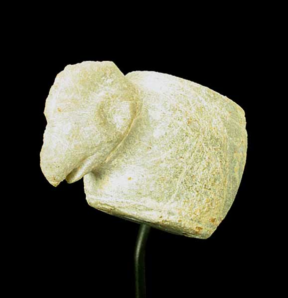 Guanacaste-Nicoya Jade Avian Mace Head, 100 CE - 500 CE