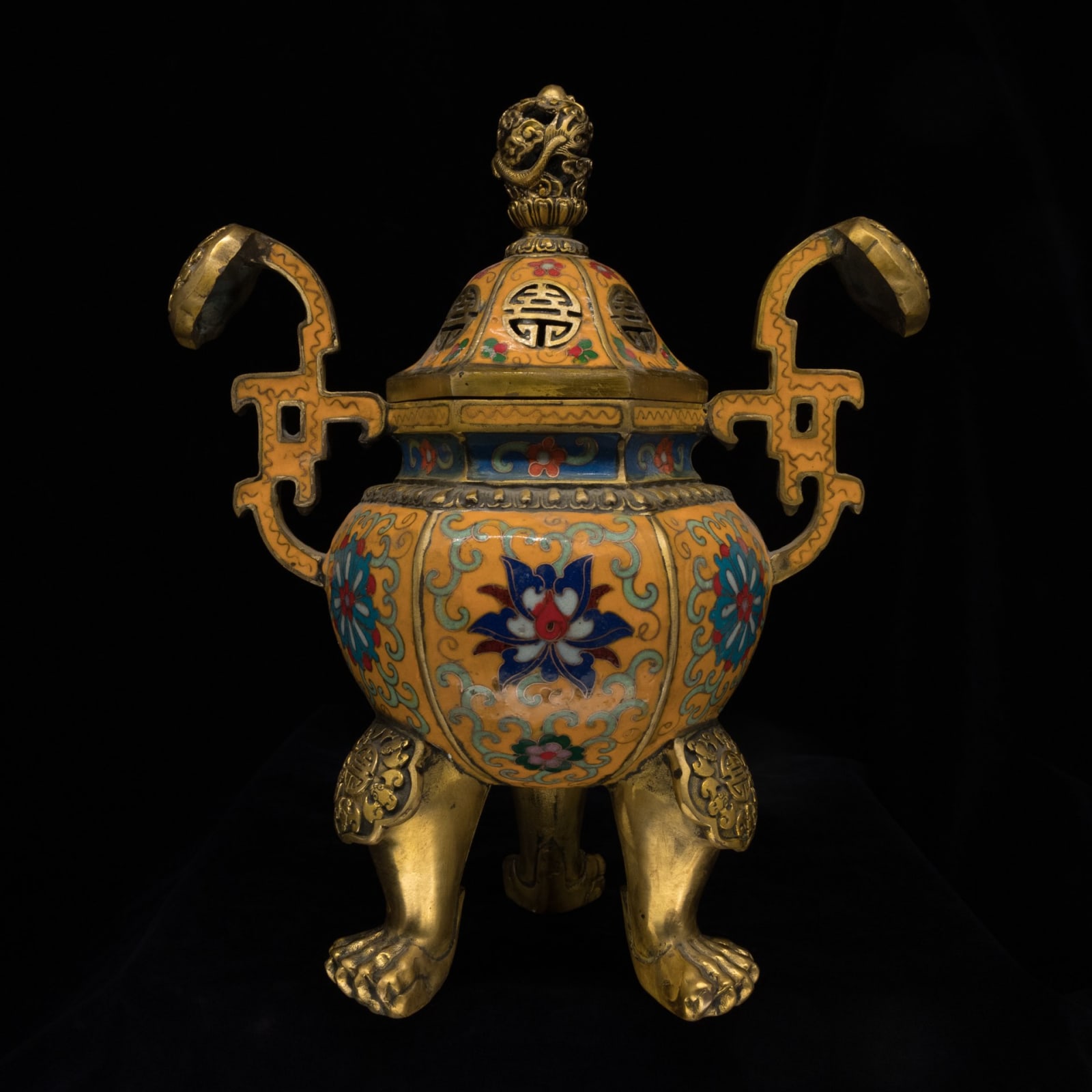 Qing Dynasty Enamelled Incense Burner, 1644 to 1899 CE