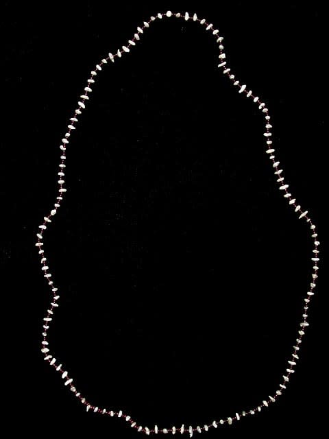 Freshwater Pearl and Garnet Bead Necklace