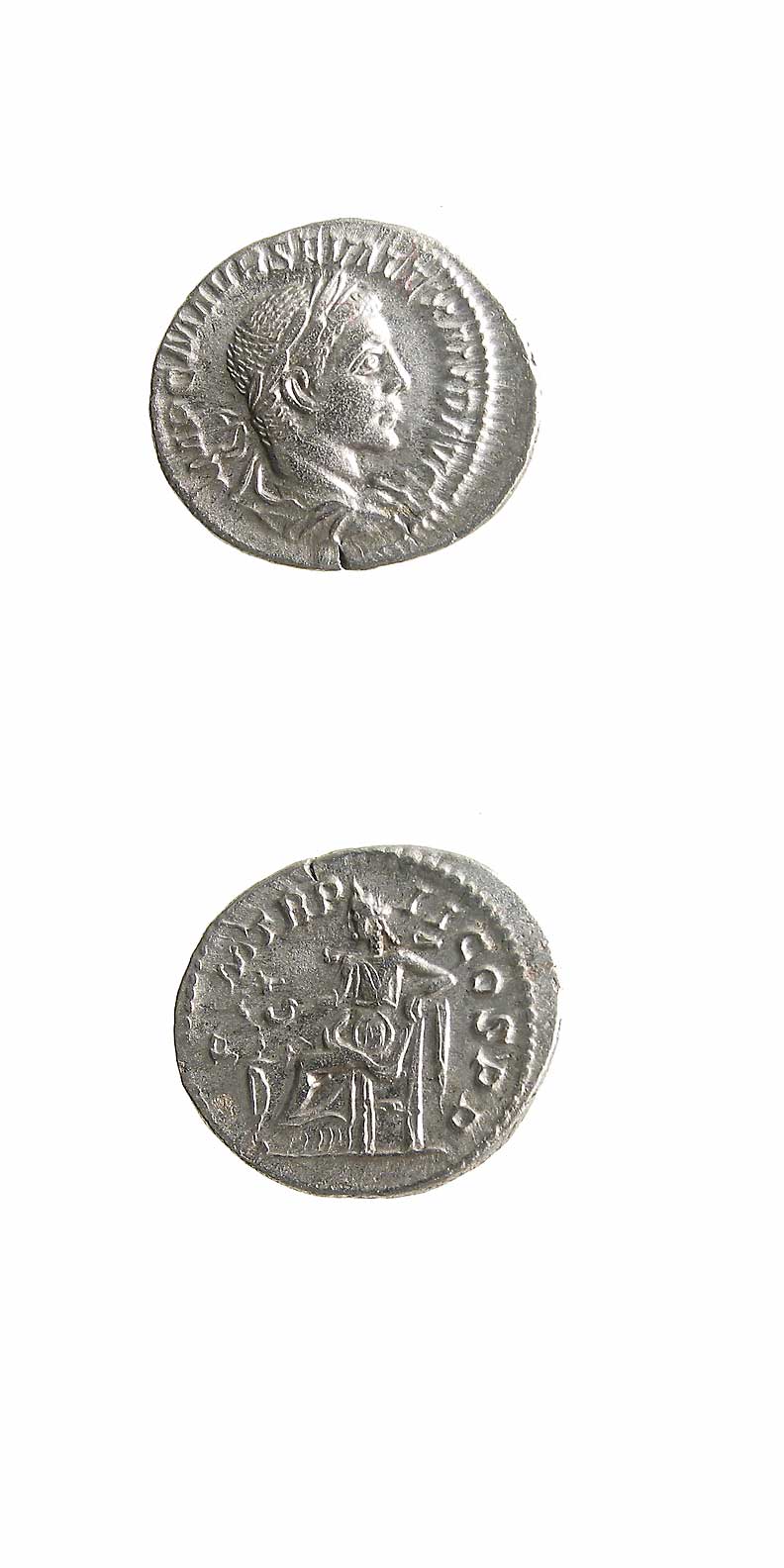 Silver Denarius of Emperor Severus Alexander, 222 CE - 228 CE