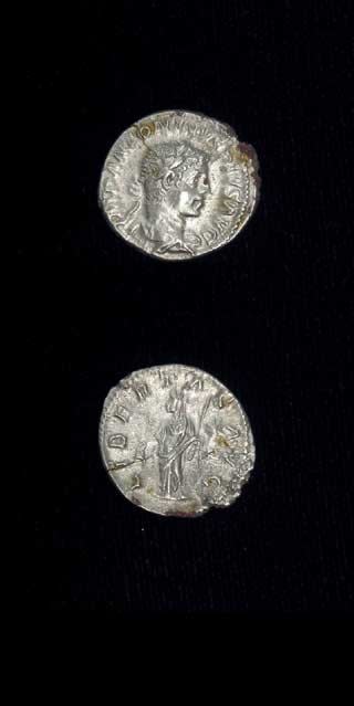 Silver Denarius of Emperor Elagabalus, 220 CE - 222 CE