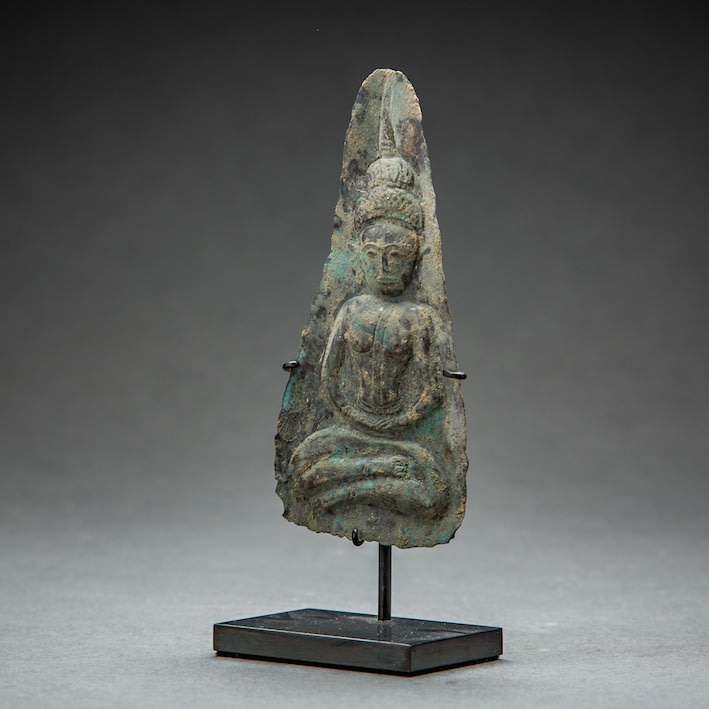 Khmer Silver Plaque of the Buddha, 1100 CE - 1300 CE