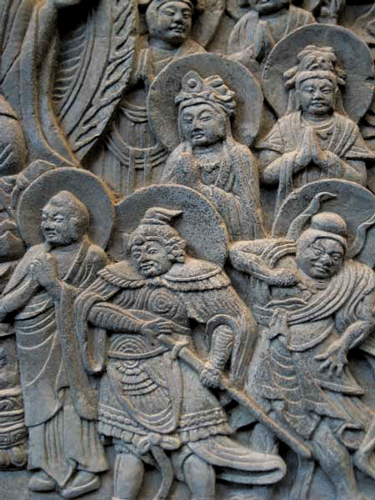 Pair of Song Dynasty Panels Featuring Scenes from the Lotus Sutra (妙法蓮華經), 960 CE - 1276 CE