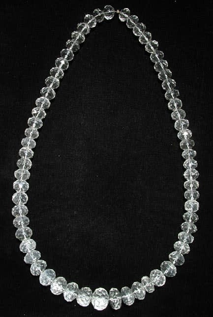 Rock Crystal Bead Necklace