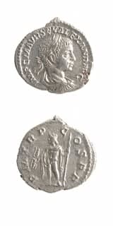 Silver Denarius of Emperor Severus Alexander, 222 CE - 228 CE