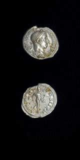 Silver Denarius of Emperor Severus Alexander, 222 CE - 228 CE