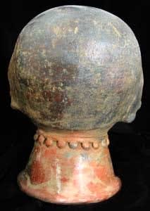 Terracotta Trophy Head, 300 BCE - 300 CE