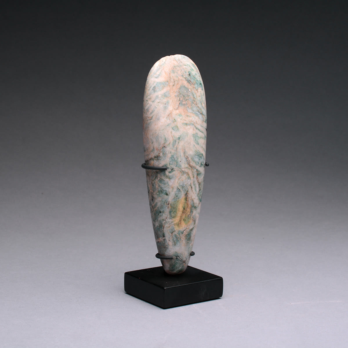 Mayan Stone Celt with Engraved Decorations, 300 CE - 900 CE