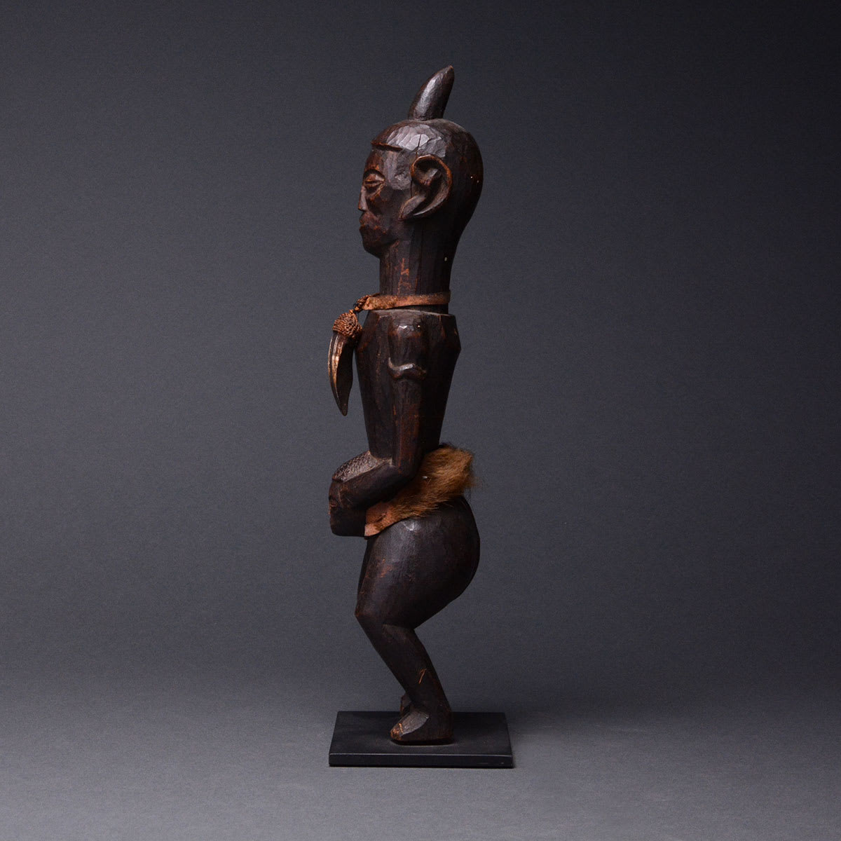 Chokwe Wooden Sculpture of a Man, 19th Century CE - 20th Century CE