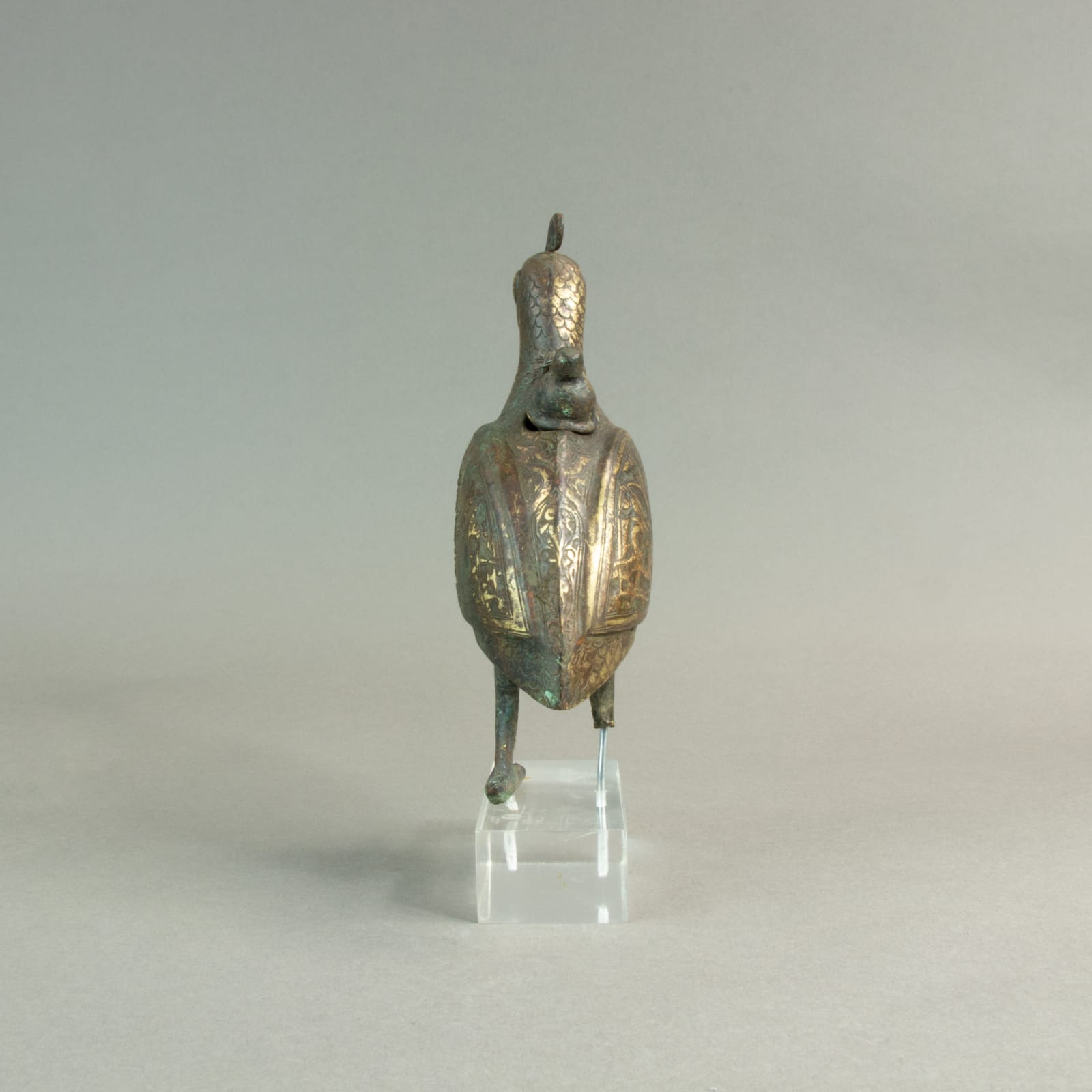 Seljuk Bronze Oil Lamp in the Shape of a Bird, 11th to 12th century CE